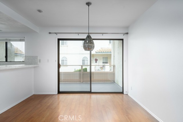 Strait on view of dining area from living room.