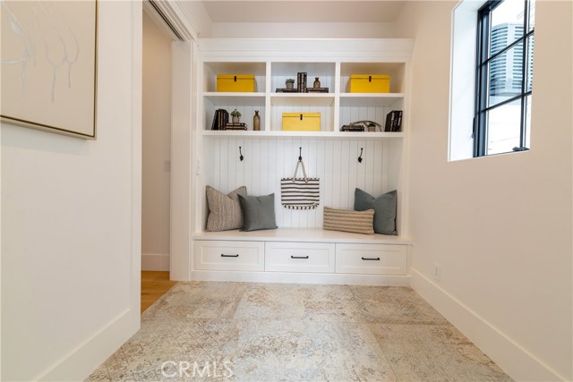 mudroom off of garage