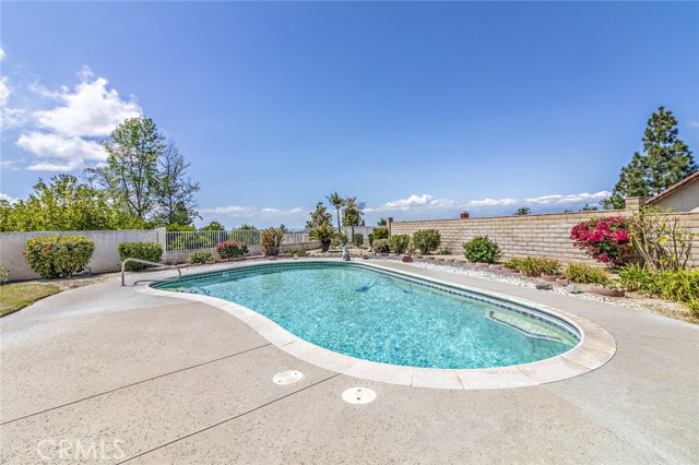 Sparkling pool perfect for the southern California weather