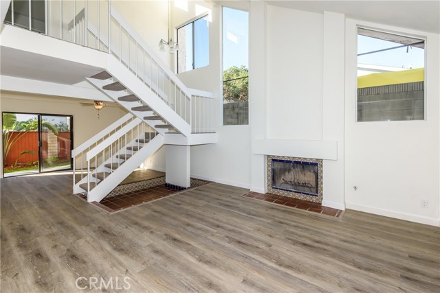 Light and Bright Living Room with Gas Fireplace!