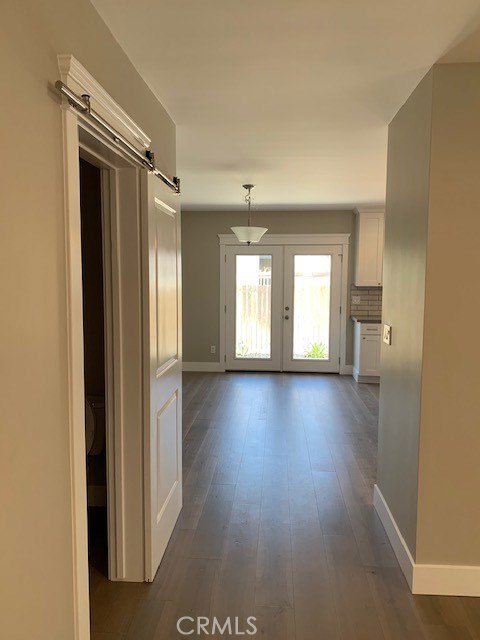 Hallway to kitchen and backyard.