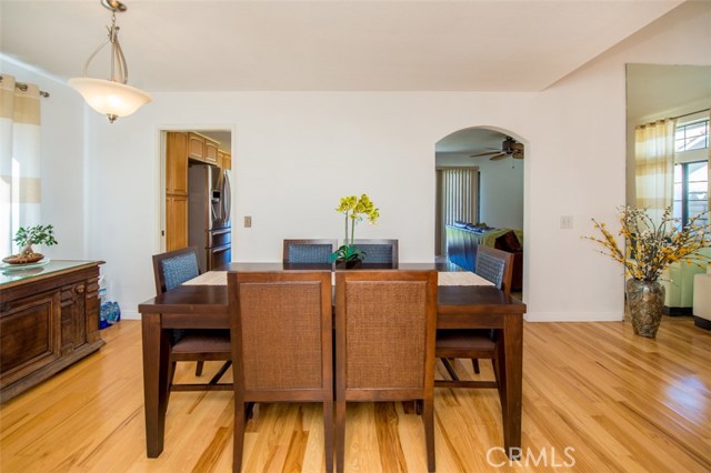 Large formal dining room.