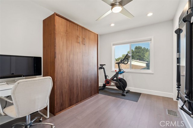 second bedroom features custom Murphy Bed