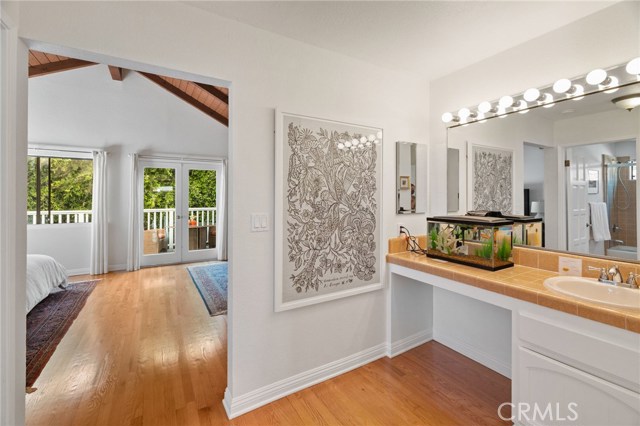 Master vanity area