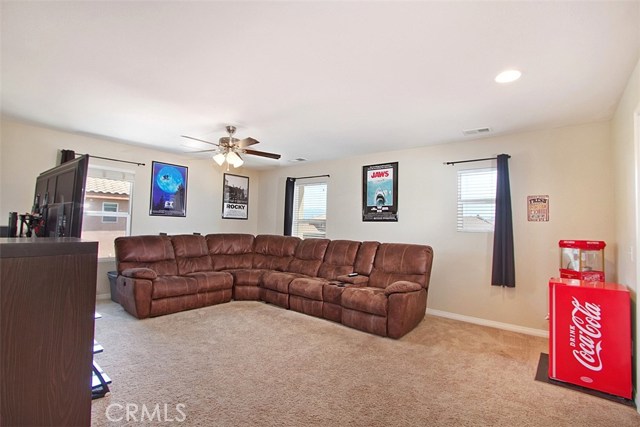 Very large loft upstairs, perfect as a second family room or kids game room.