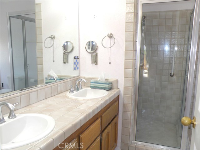 Master bath with separate shower and bath tub