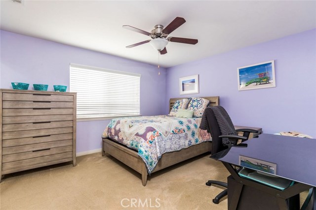 2nd floor bedroom 2- also has a large closet with sliding mirrored doors.