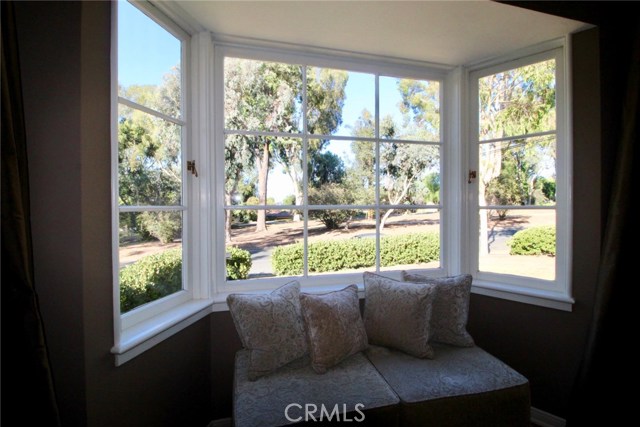 Bay Window in Living Room overlooking the walking trail along PV Dr North