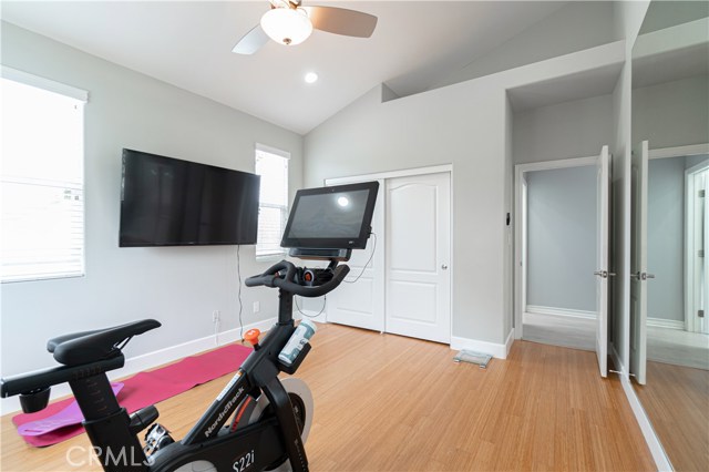 Fourth bedroom gym area