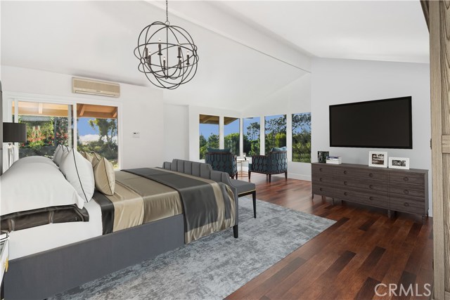 The master bedroom was virtually staged to showcase the endless possibilities.