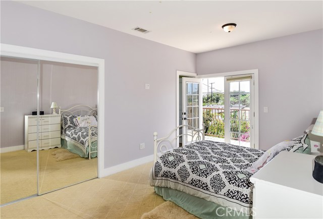 This mini-suite has its own bathroom and walk-in closet