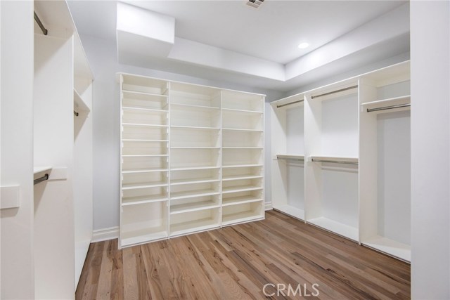 Large Walk In Closet in Master Suite with Room for an Wardrobe Island.