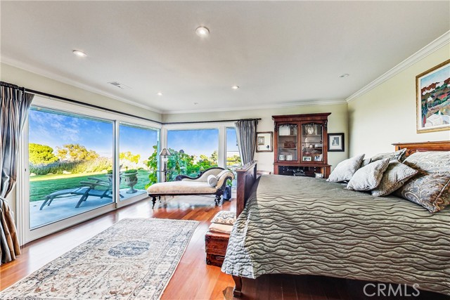 Master suite enjoys eastern sun in the mornings and a harbor view combined with city lights and mountains.