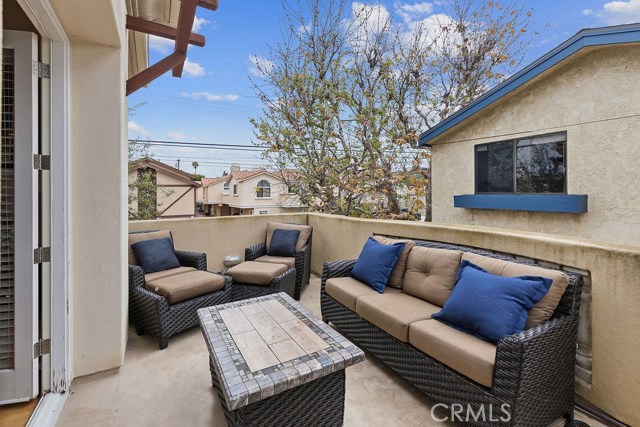 Enjoy morning coffee and evening wine on the spacious balcony