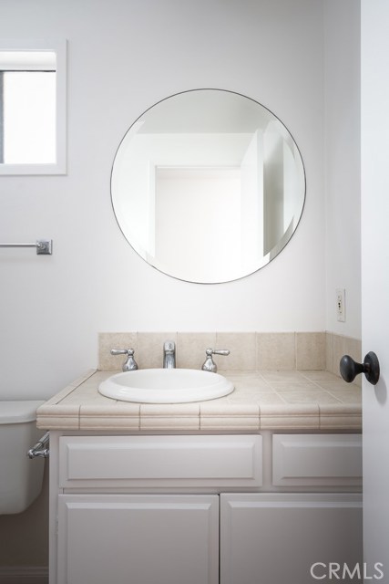 Main level powder room.