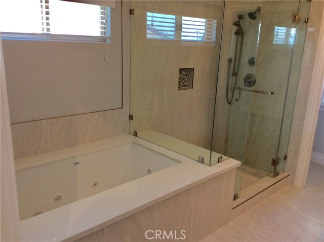 Master bath upstairs on rear home   Includes huge cedar lined walk n closets in master