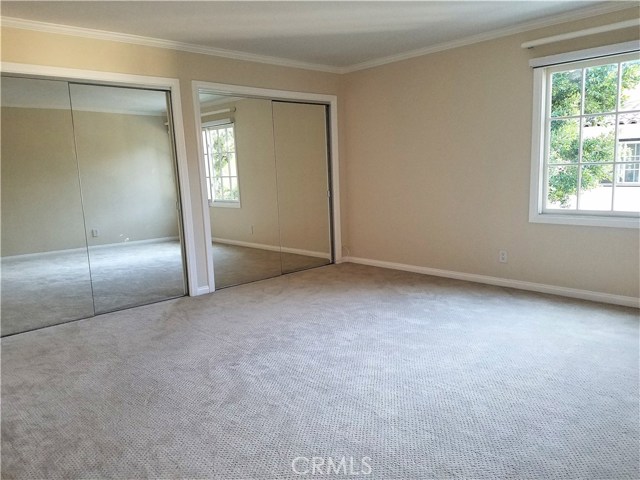 Master suite with 2 closets