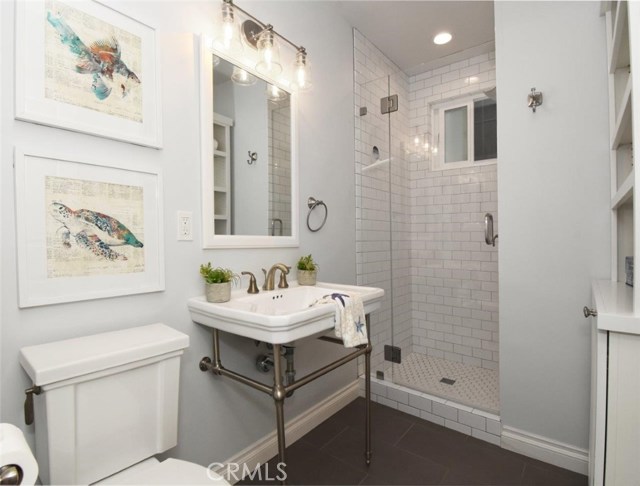 Hallway bathroom