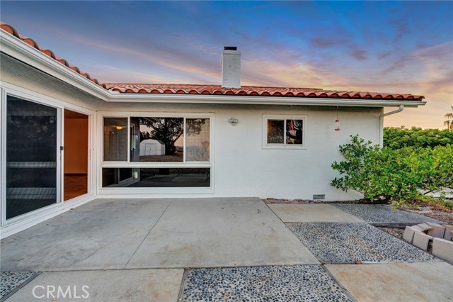 Private Rear Patio off Living & Dining Rooms