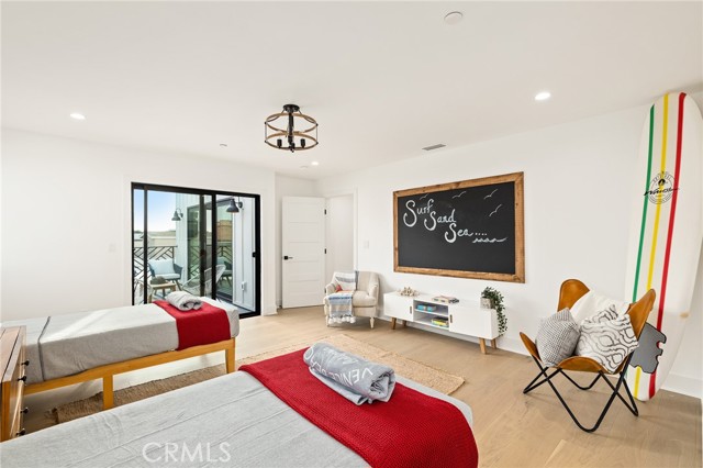 Second Level Bedroom With Adjoining Balcony