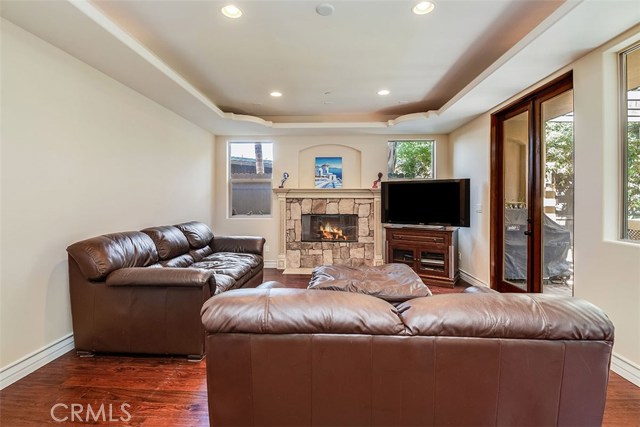 Fireplace is capped. Fire is photoshopped in for appearance only.  Current owners have never used fireplace.