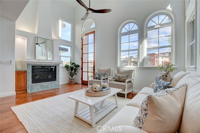 2nd Level . . . Living Room with Fireplace