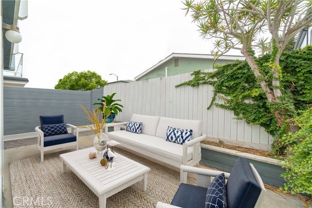 Patio virtually staged