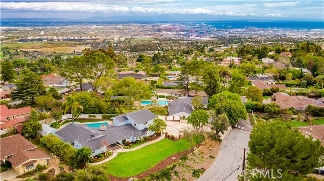 Aerial view of home