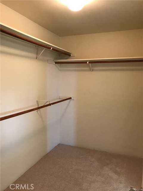 Large master closet with new carpet