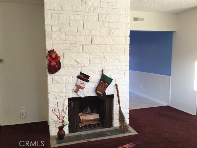 Rear house fire place