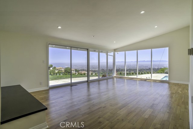 Family room with access to backyard