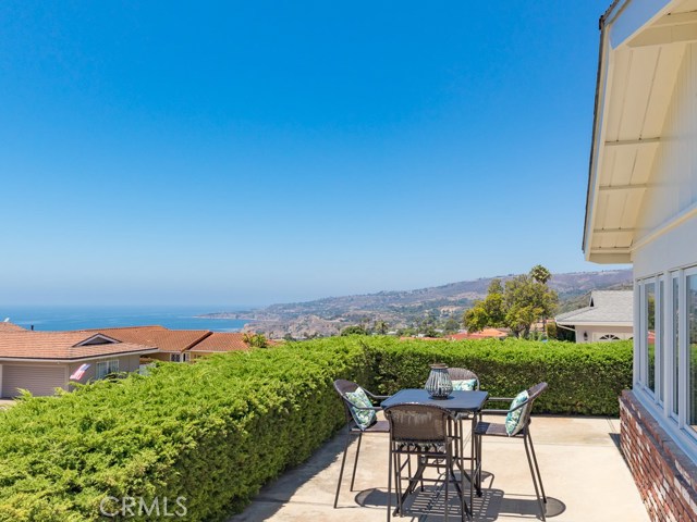 Patio in front of home.