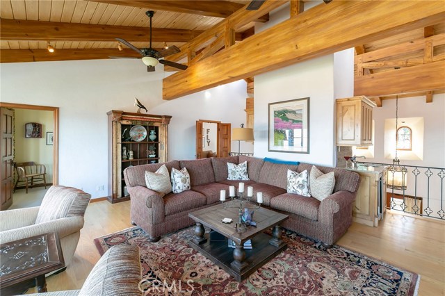 Family Room with wine and beverage refrigerators