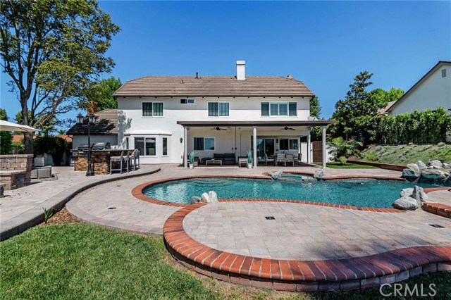 THIS HUGE BACKYARD HAS A LOT OF DIFFERENT SPACES TO ENJOY.