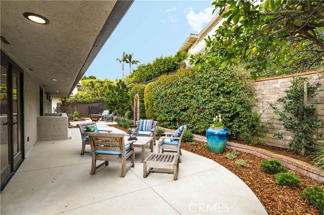 Patio adjacent to family living area