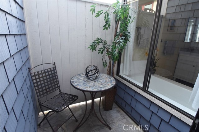 Quaint patio off the master bedroom