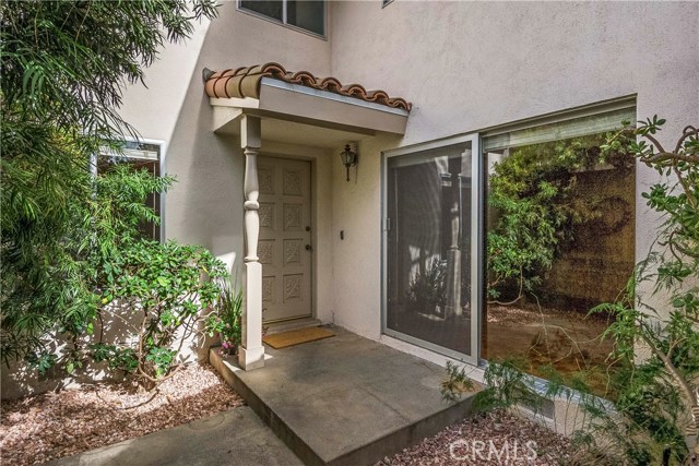 Private, gated entrance.