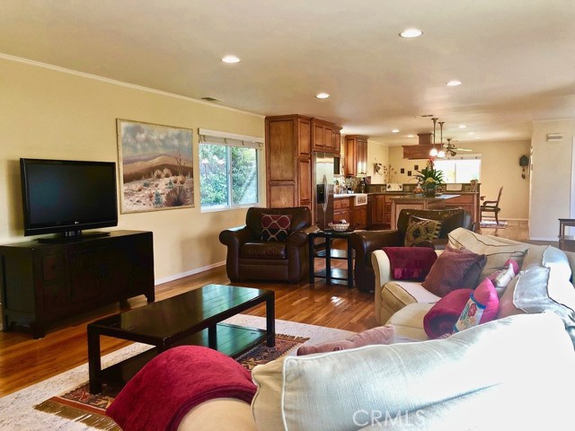 Living Room with Kitchen in the back