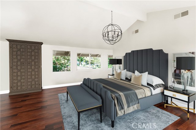 Another perspective of the master bedroom we had virtually staged to showcase the endless possibilities.