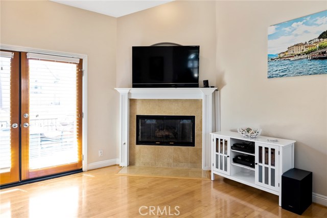 Living room fireplace