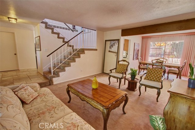 Entry foyer leads to both Family room and Living room