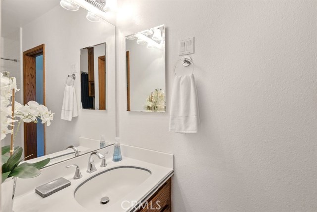 Downstairs bathroom with updated fixtures