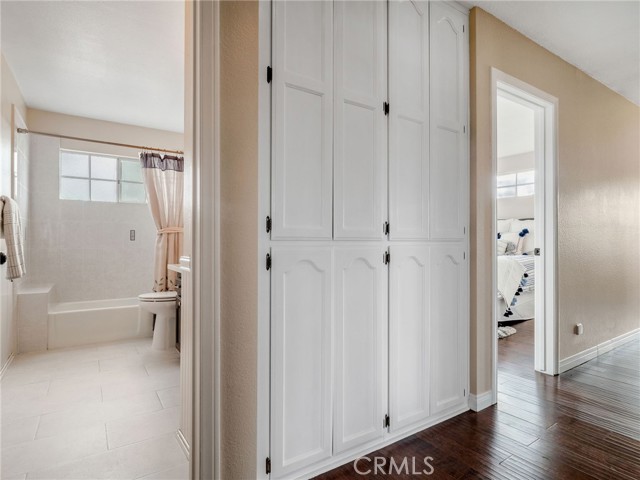 Lots of cabinets in the hall!