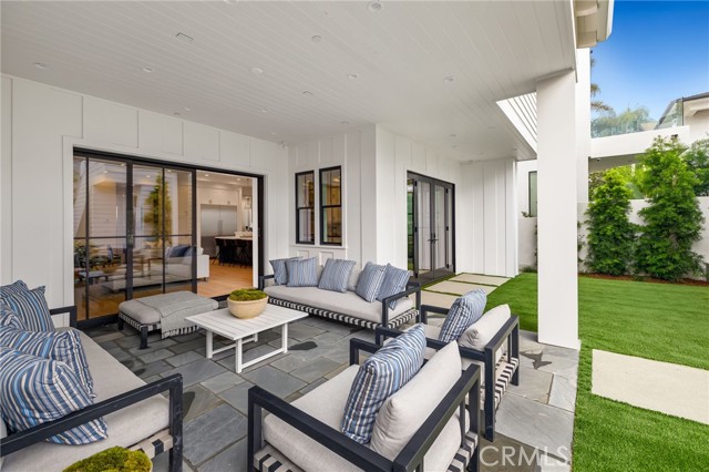 Back yard patio area