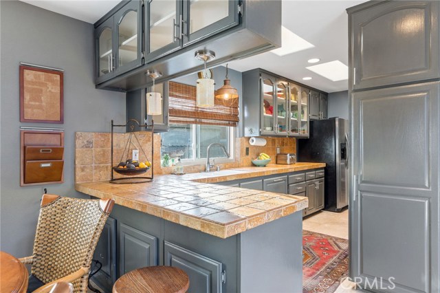 Kitchen with custom cabinetry