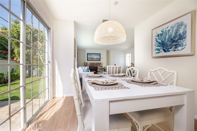 Bright dining conveniently right off the kitchen