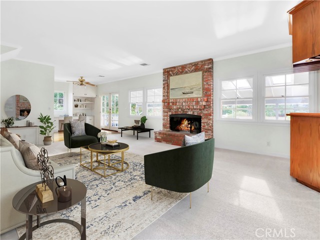 The Family room was virtually staged to showcase the many possibilities.