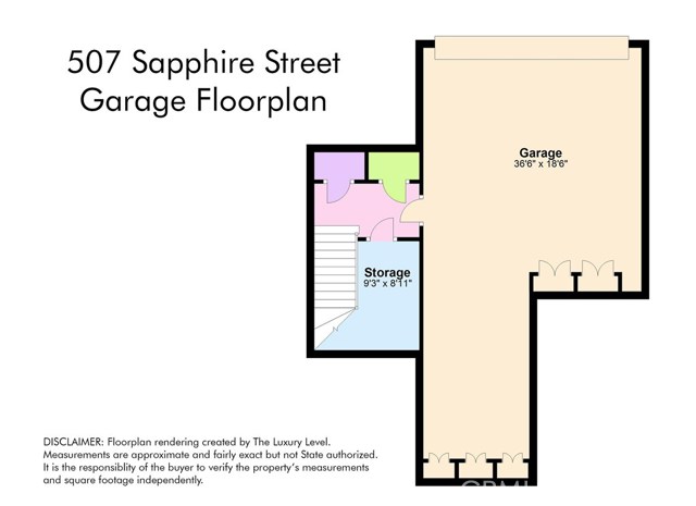 Tons of space in garage (with built in cabinets) and first floor; turn your storage room into a wine cellar!