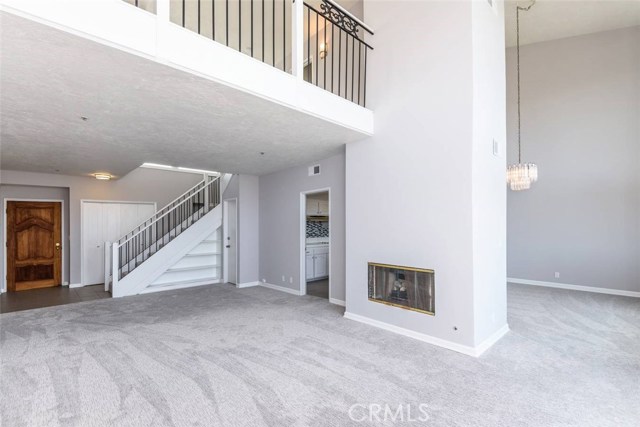 Living room with Fireplace!