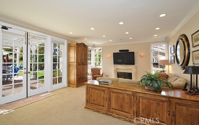 Family Room Opens to the Backyard